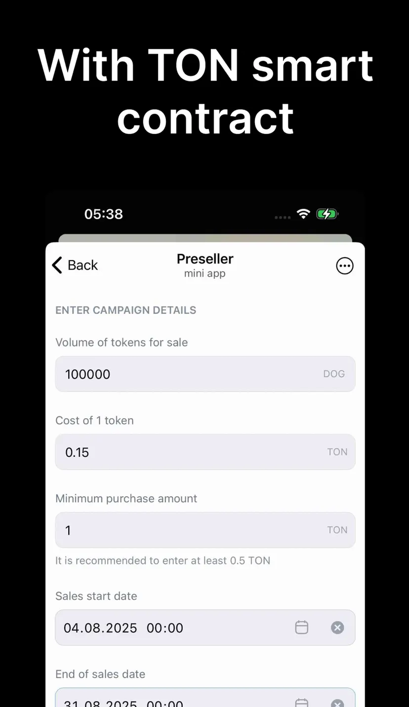 Preseller — screenshot 2