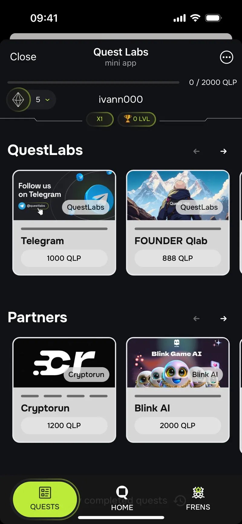 Quest Labs — screenshot 2