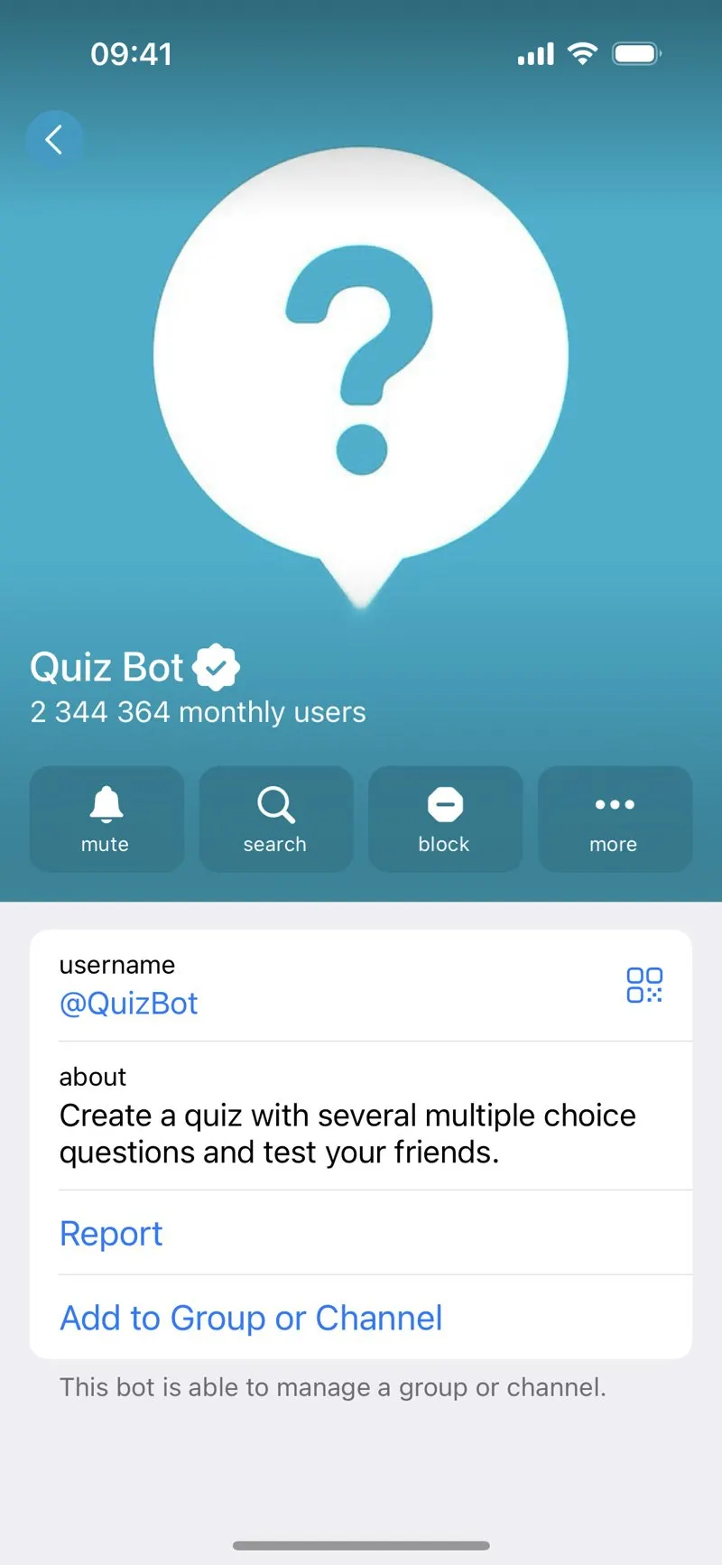 Quiz Bot — screenshot 2