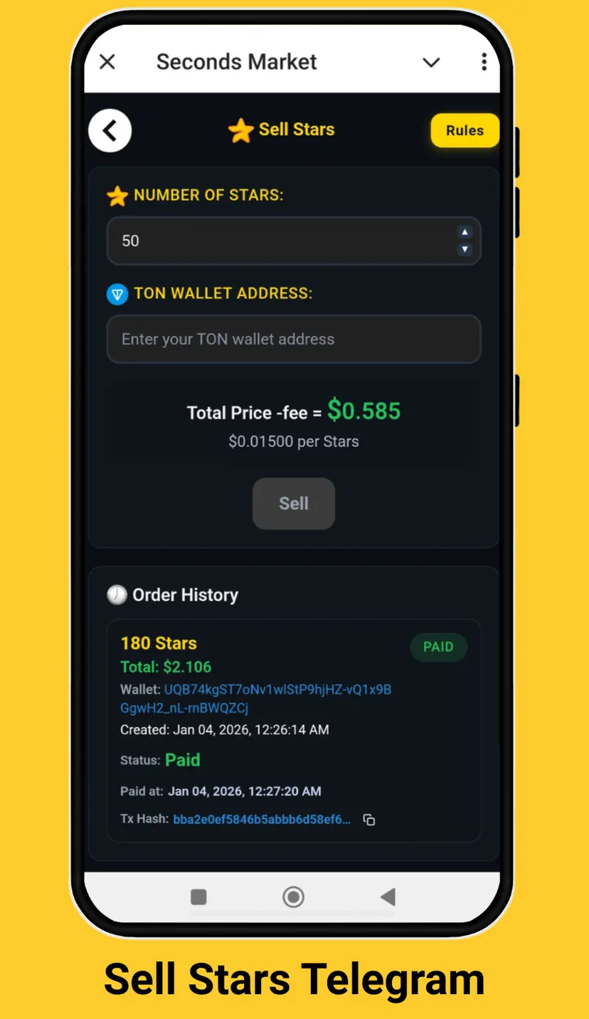 Seconds Market — screenshot 2