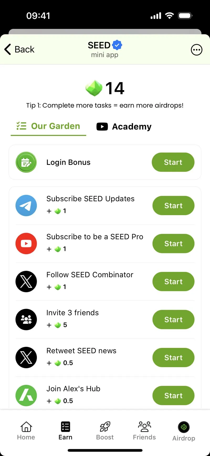 SEED — screenshot 2