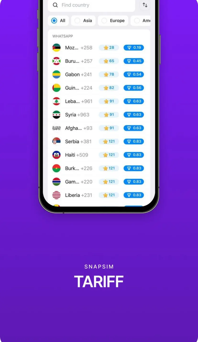 SnapSIM — screenshot 2