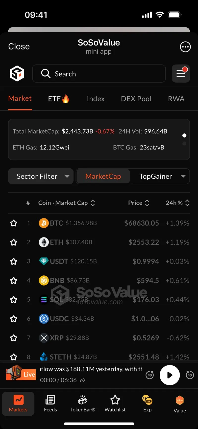 SoSoValue — screenshot 3