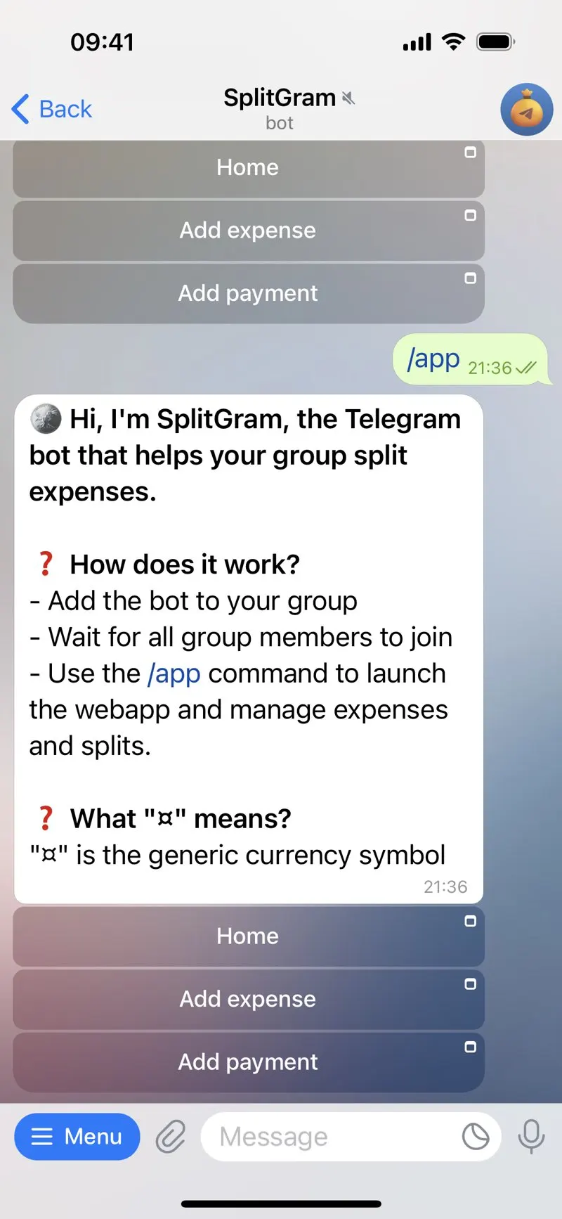 SplitGram — screenshot 2