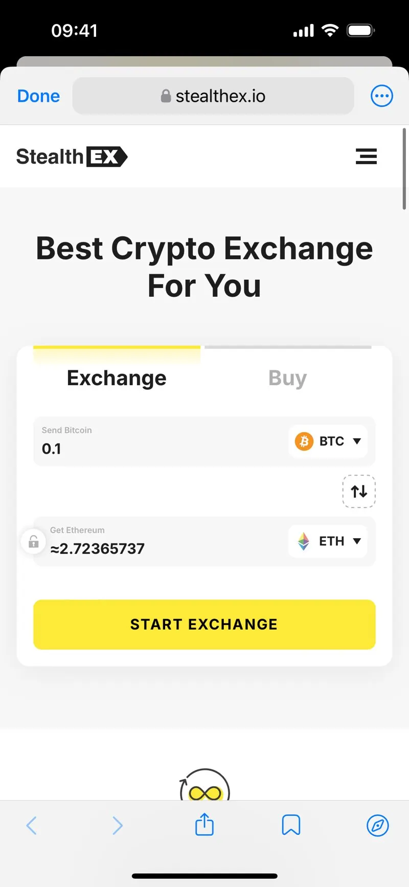 StealthEX — screenshot 5