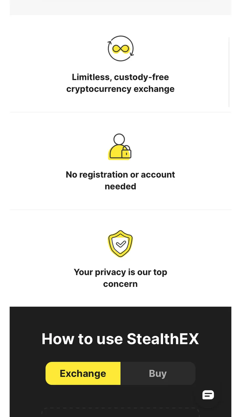 StealthEX — screenshot 3