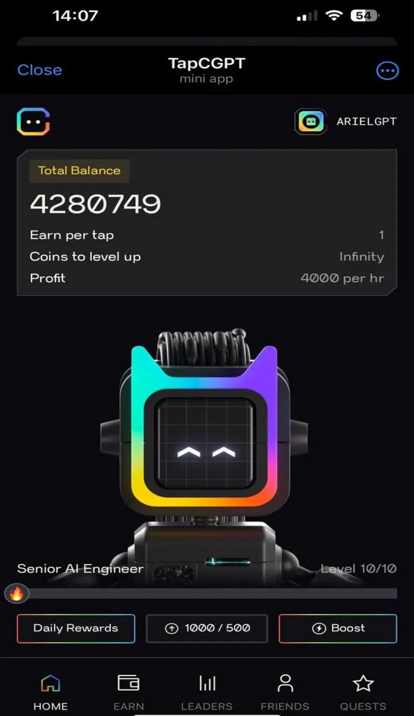 TapCGPT — screenshot 2