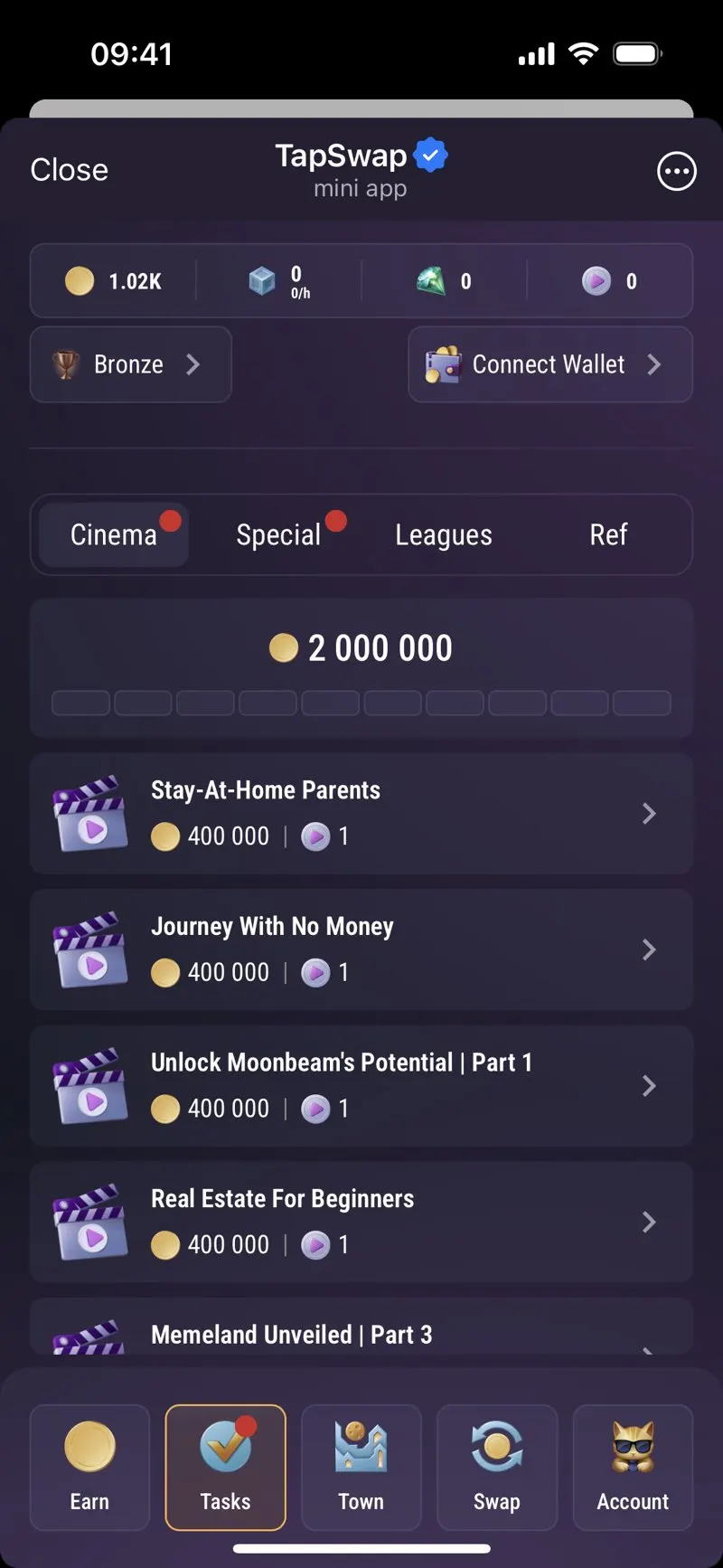 TapSwap — screenshot 2