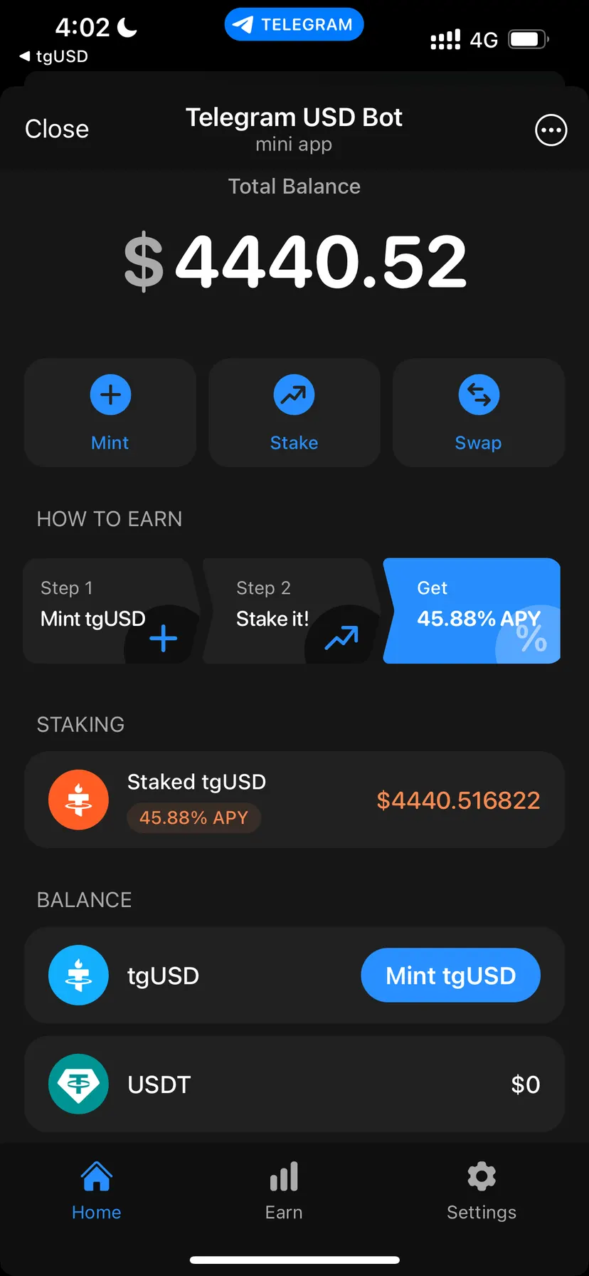 Telegram USD (tgusd) — screenshot 6