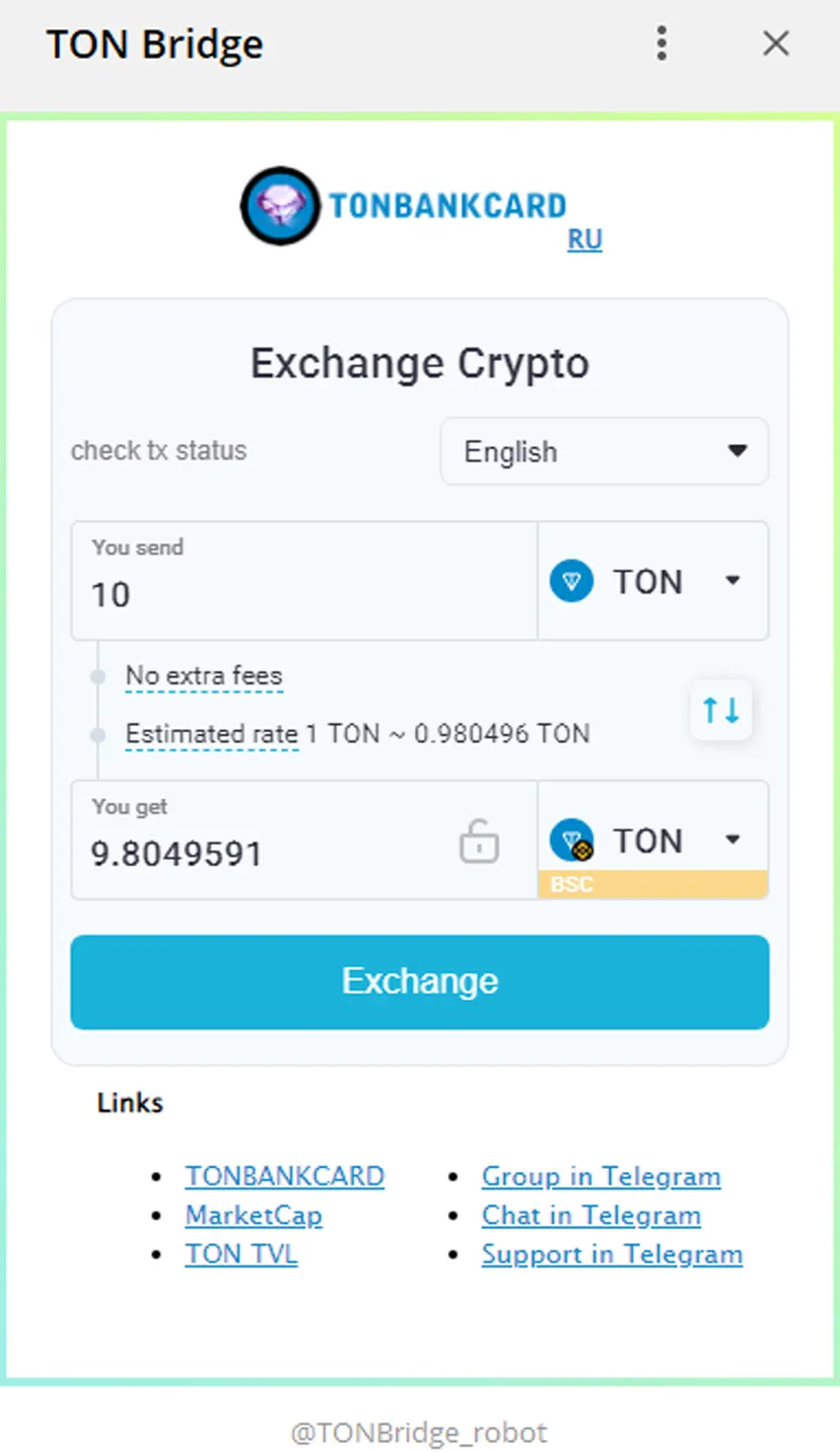 TON Bridge — screenshot 2