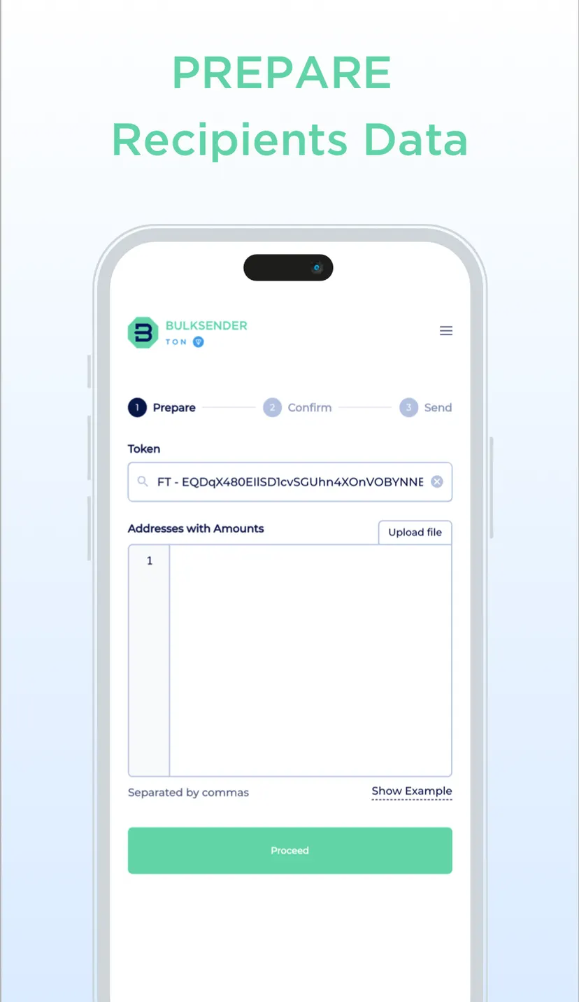 TON Bulksender — screenshot 2