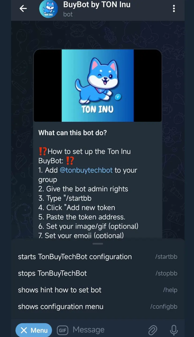 TON INU BuyBot — screenshot 3