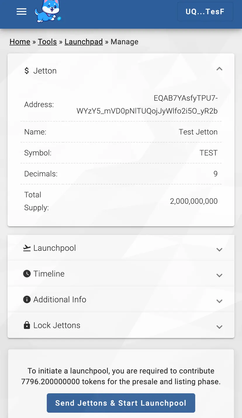 TON INU Launchpad — screenshot 5