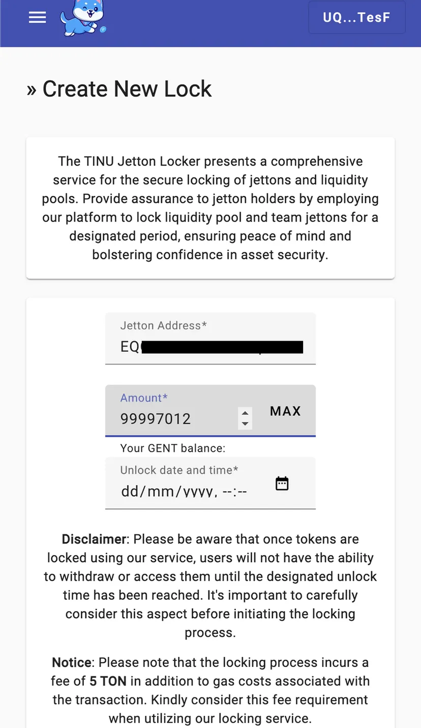 TON INU Locker — screenshot 2