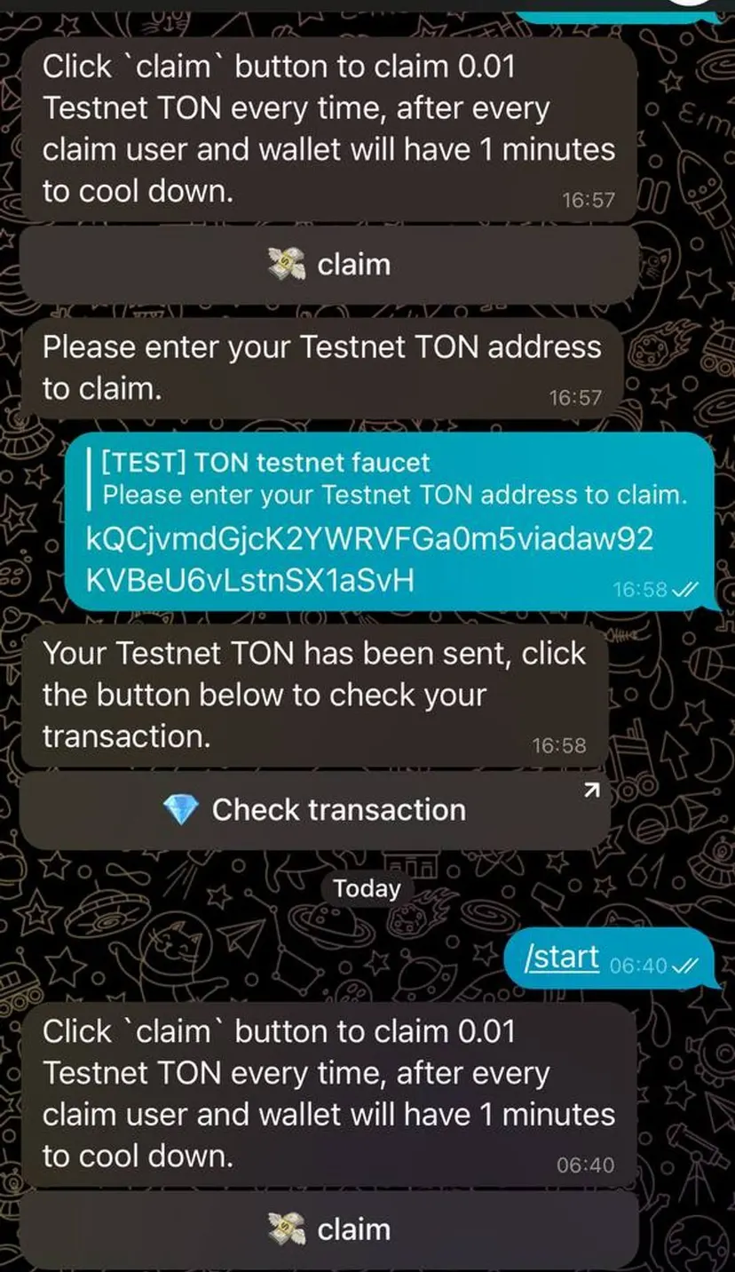 TON Testnet Faucet — screenshot 3