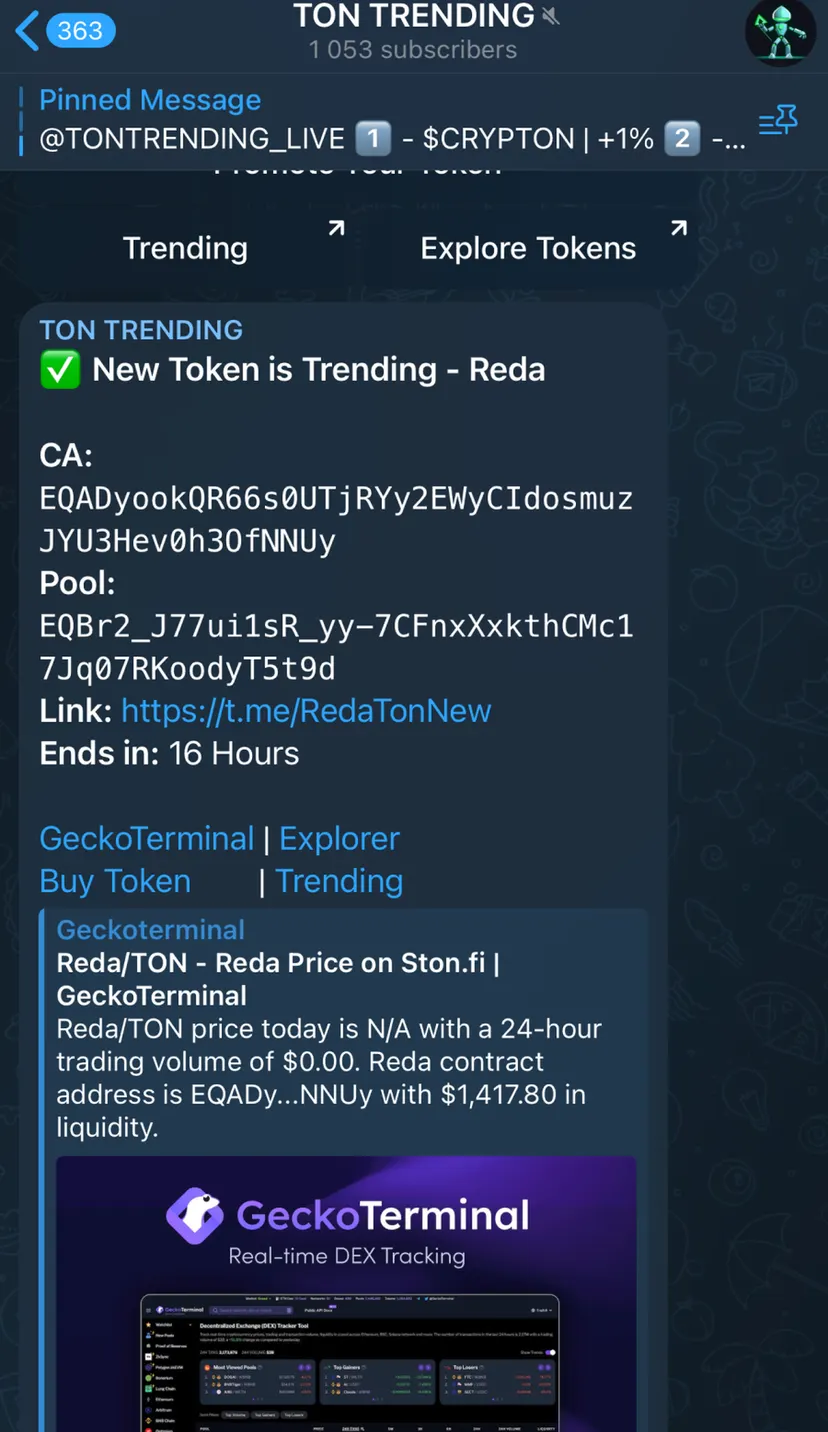 TON Trending — screenshot 3