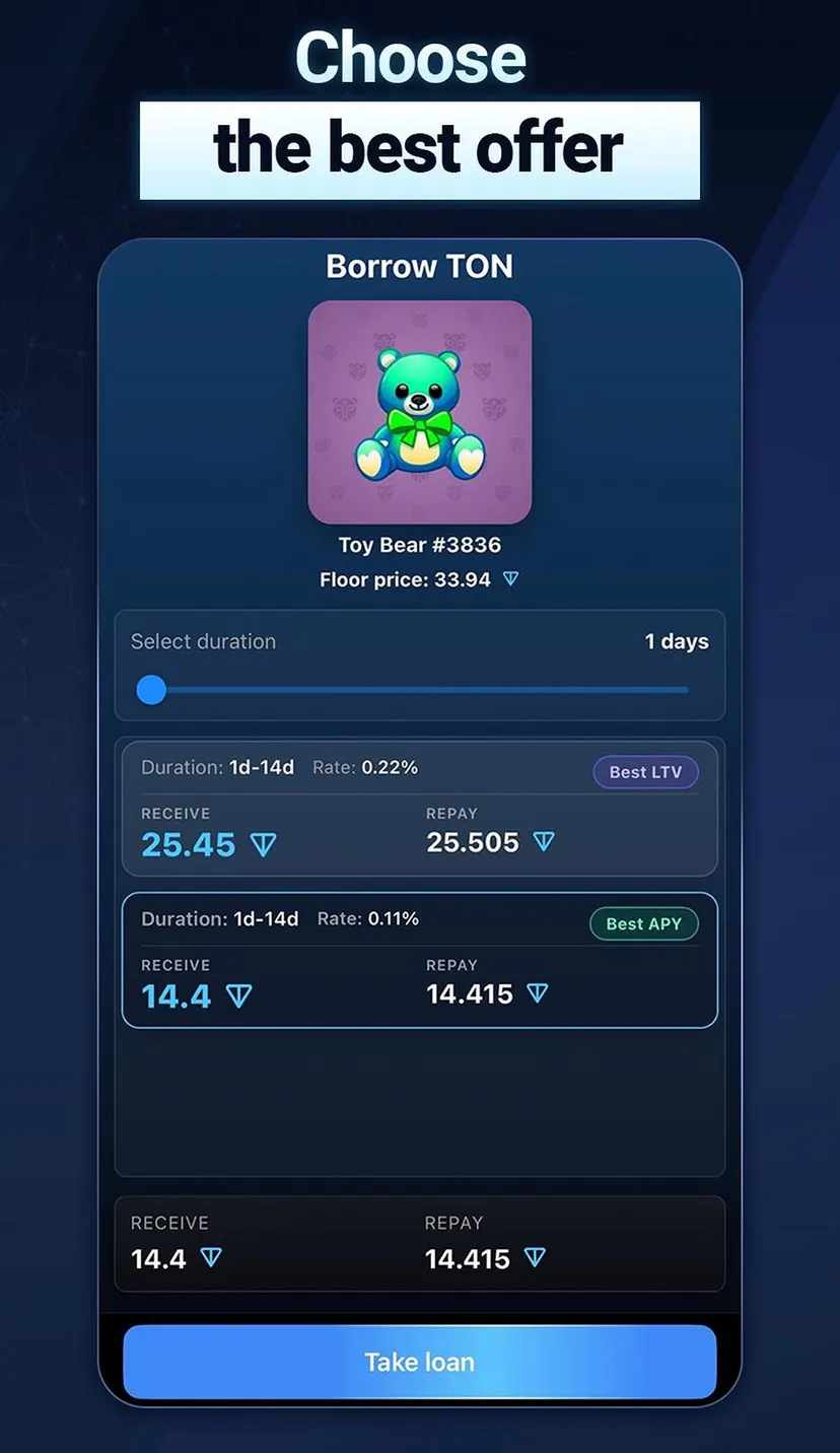TONLender — screenshot 2