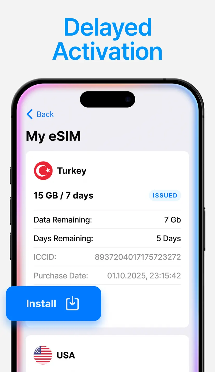 TonMobile eSIM — экран 6