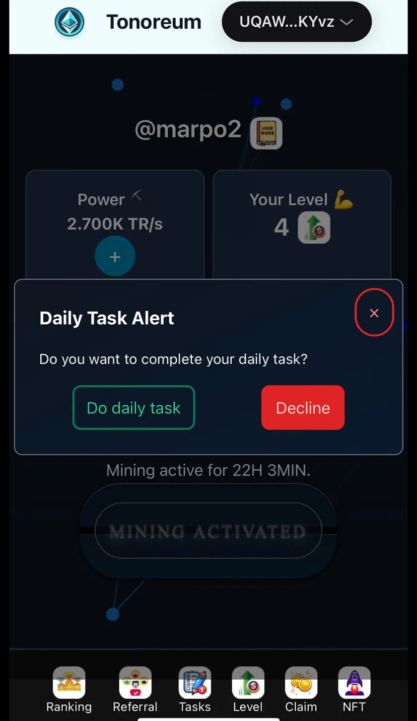 Tonoreum PoW & PoL — screenshot 2