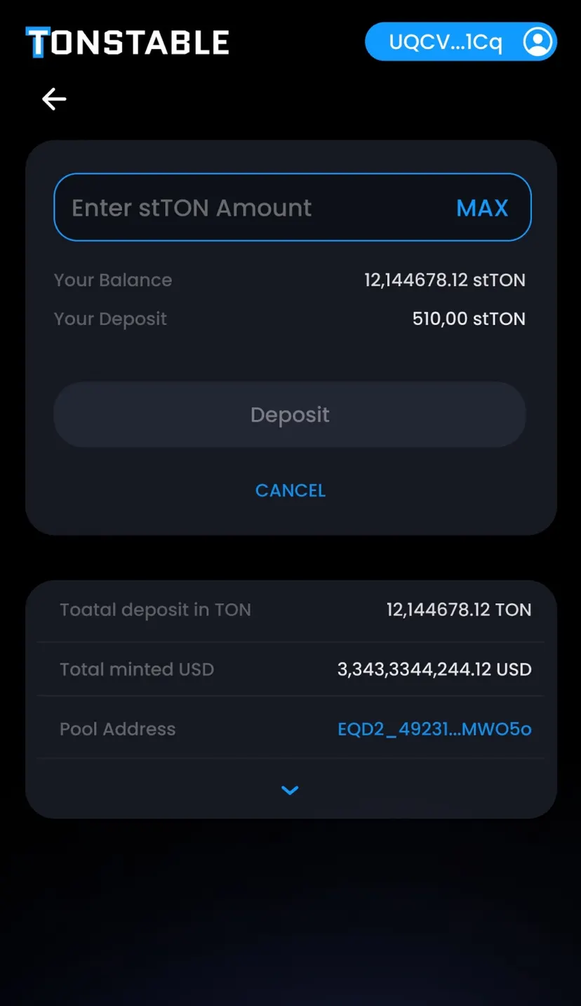 TonStable — screenshot 2