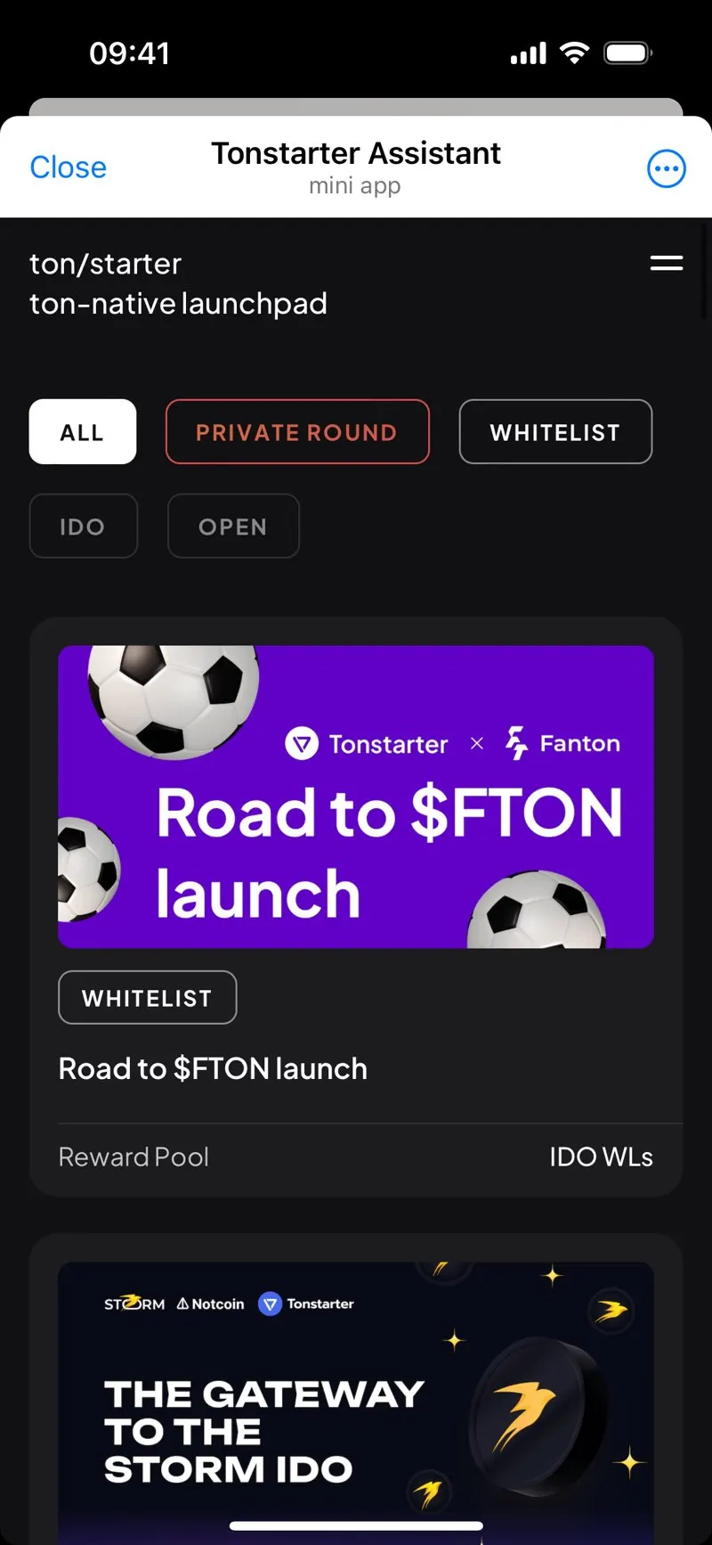 Tonstarter — screenshot 5