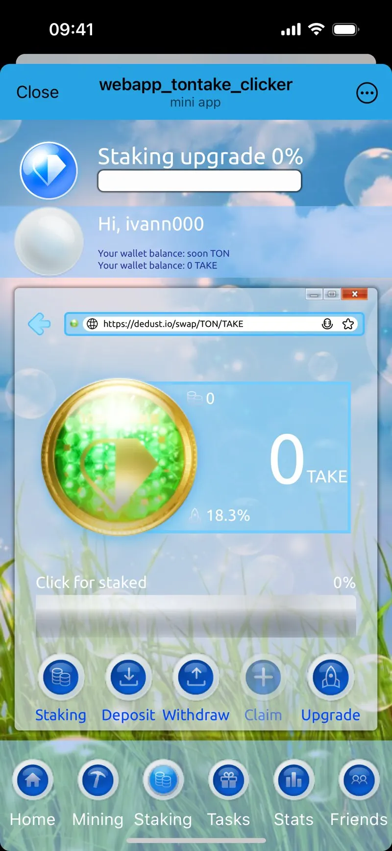 TonTake (TAKE) — screenshot 7