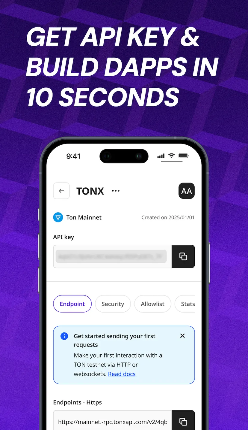TONX API — screenshot 4