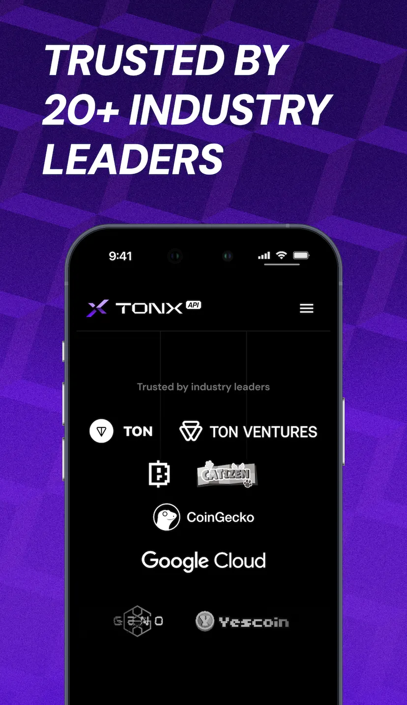 TONX API — screenshot 3