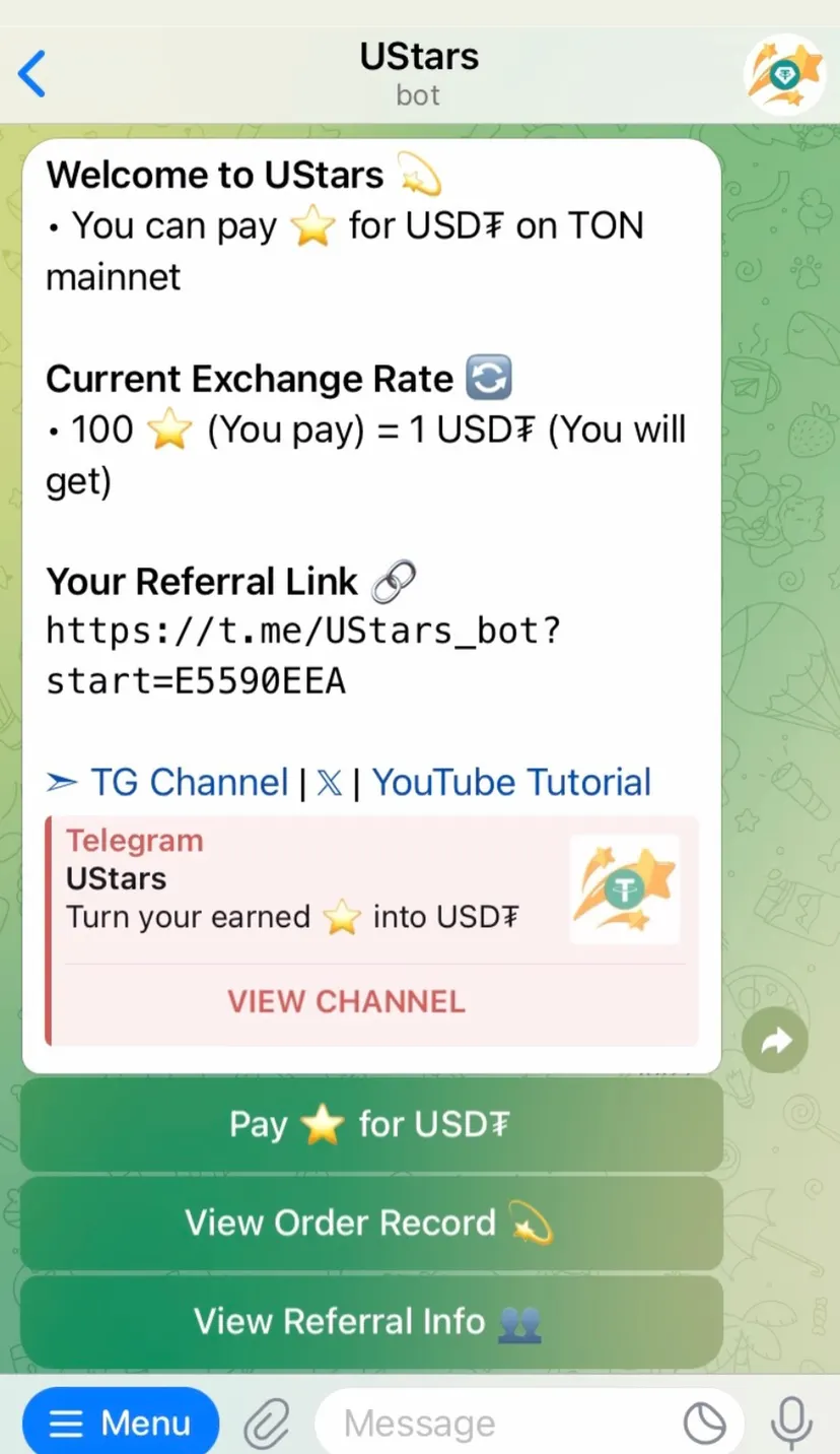 UStars 💫 — screenshot 2