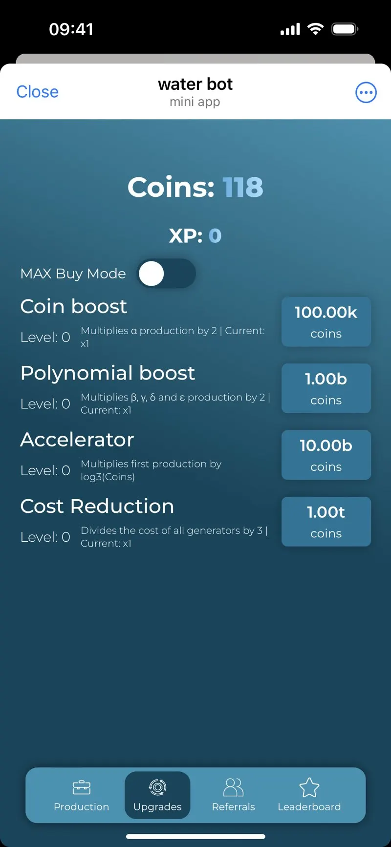 water bot — screenshot 2