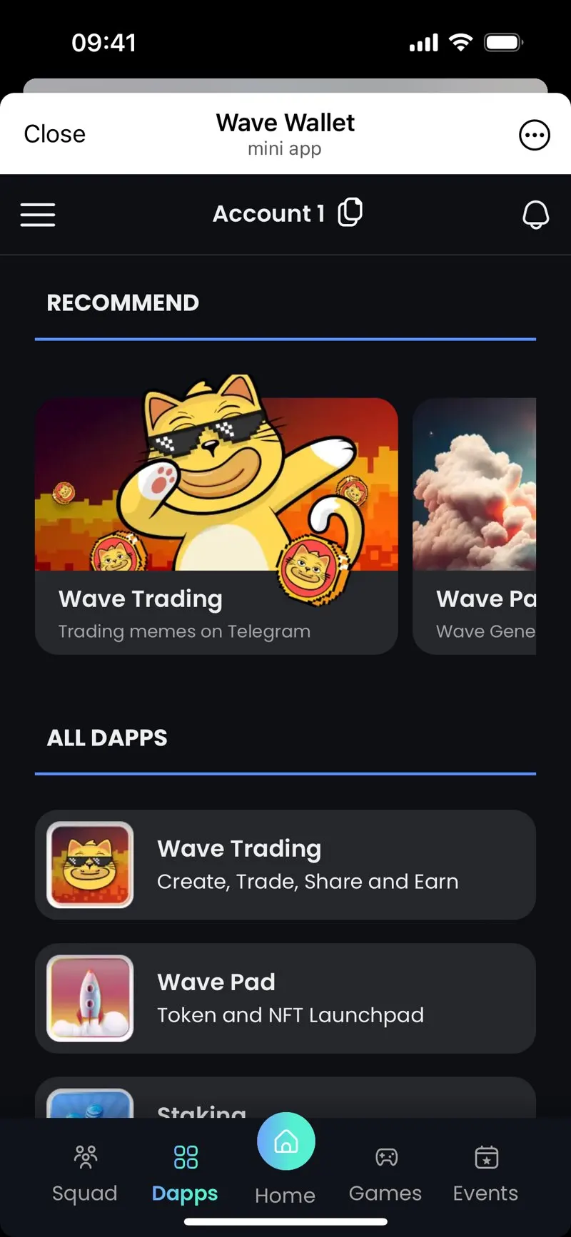 Wave Wallet — screenshot 2