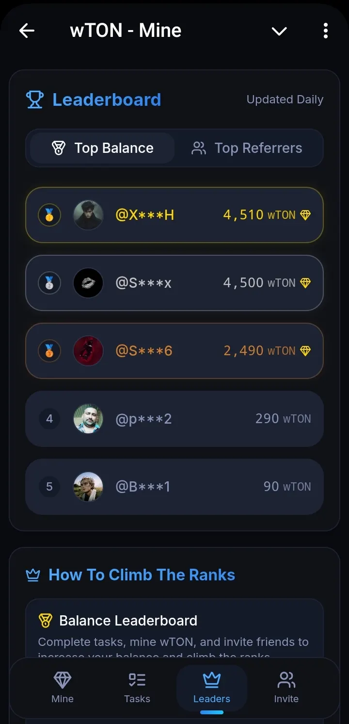 wTON Mine — screenshot 3