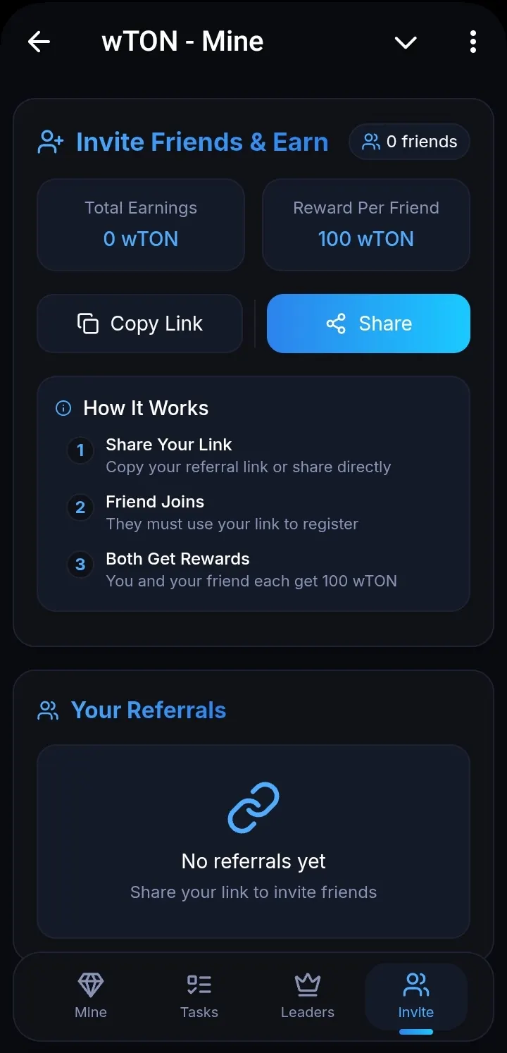 wTON Mine — screenshot 4