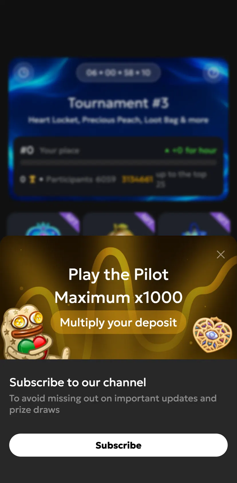 Bull Run — tournament section