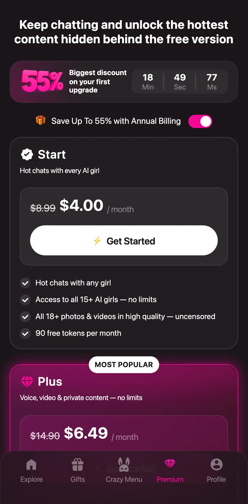 Honey Bunny 🐰 — Premium section