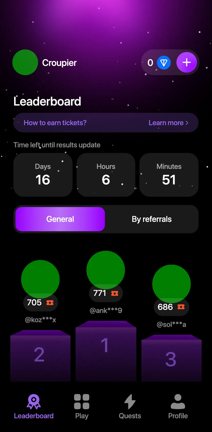 Mell Gifts — Leaderboard section