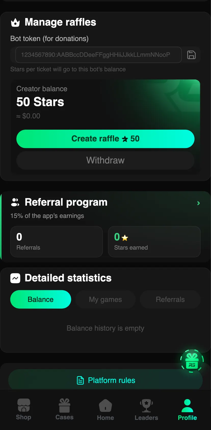 Random Games — screen 2