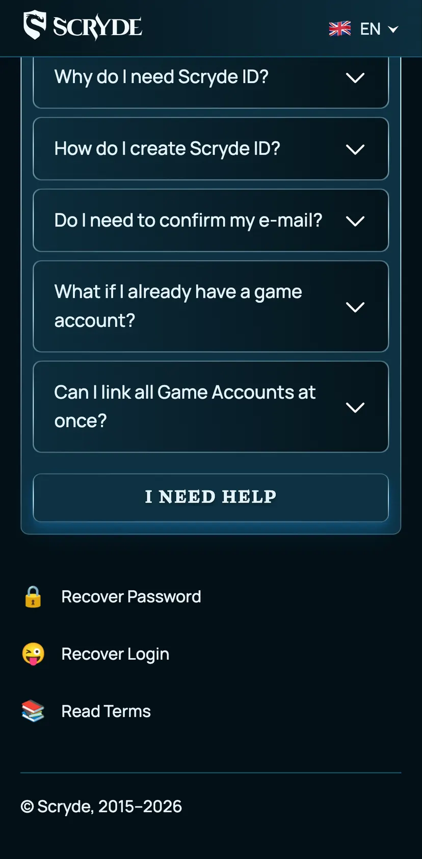 Кот Орион – Скрайд — screen 3: Scryde ID — your main account that stores all game accounts. It manages security, personal…