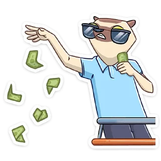 Офисный Сифака — Telegram sticker pack