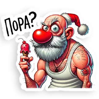 AllDaily Новый Год • Новости • Дед Мороз — Telegram sticker pack