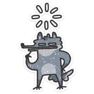 Волчара — стикерпак Telegram