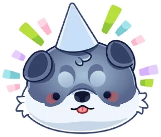 Маламут Ньют без — Telegram sticker pack