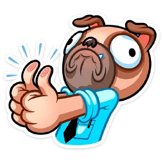 Мопс Валера — Telegram sticker pack