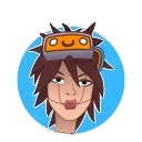 CyberGirl — Telegram sticker pack
