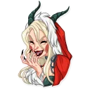 Lady Krampus — стикерпак Telegram