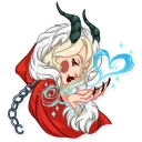 Lady Krampus — стикерпак Telegram