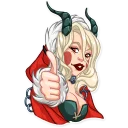 Lady Krampus — стикерпак Telegram