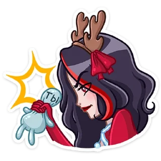 Новогодняя Лилит — Telegram sticker pack