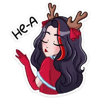 Новогодняя Лилит — Telegram sticker pack