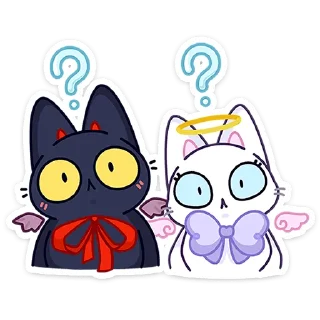 Аннет и Сейлем — Telegram sticker pack